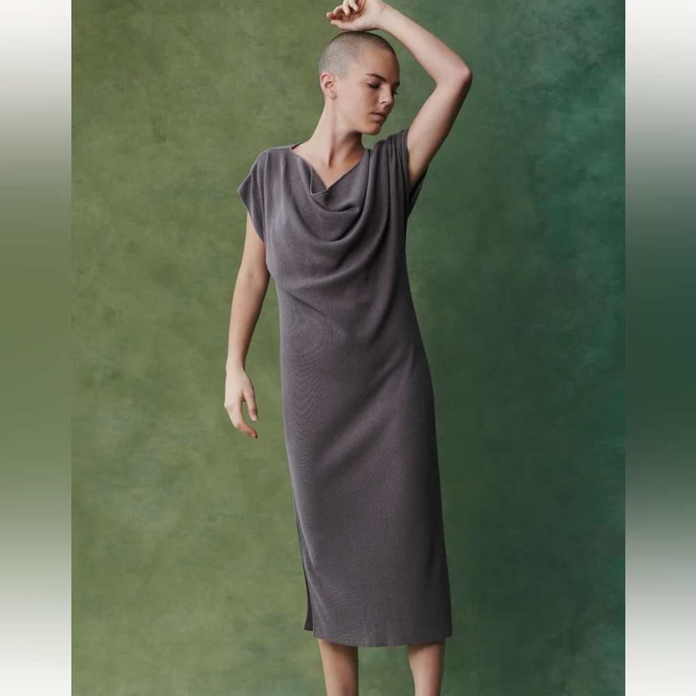 Carina Hildebrandt Godiva Sleeveless Drape Dress | Organic Cotton Dress